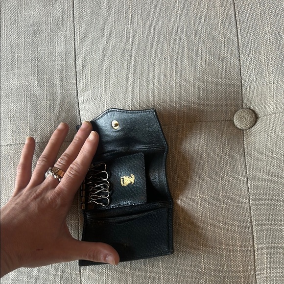 Gucci 6 Key Ring Monogram Leather Key Holder Wallet - Picture 1 of 8